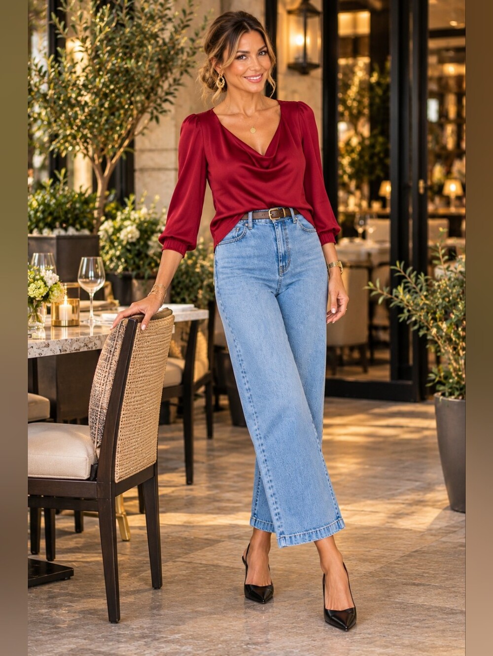 Madewell Emmett Wide Leg Crop Jeans High Rise Light Wash Seamed Denim 26 - Picture 5 of 13